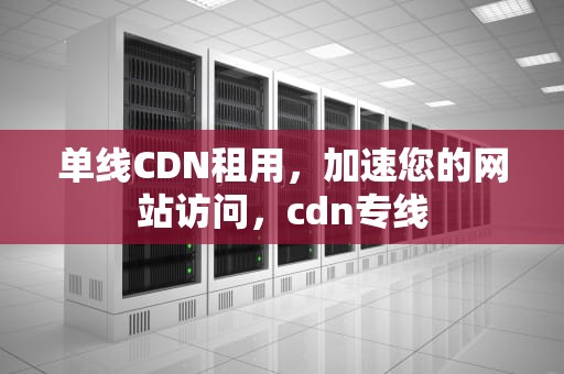单线CDN租用，加速您的网站访问，cdn专线