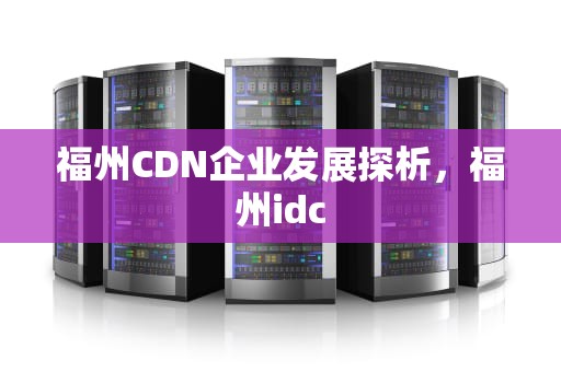 福州CDN企业发展探析，福州idc