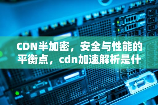 CDN半加密，安全与性能的平衡点，cdn加速解析是什么意思