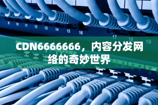 CDN6666666，内容分发网络的奇妙世界
