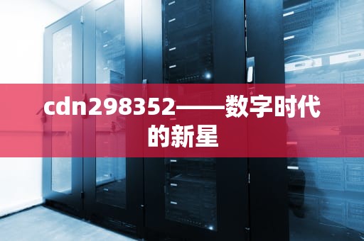 cdn298352——数字时代的新星