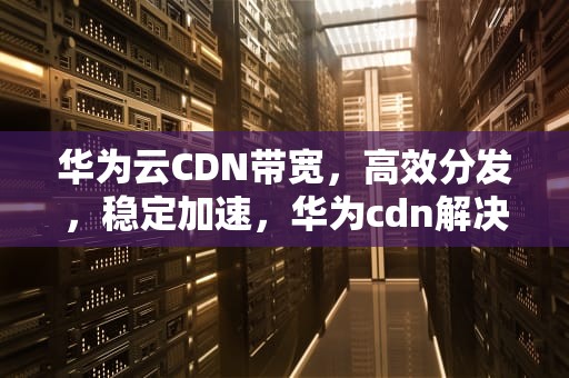 华为云CDN带宽，高效分发，稳定加速，华为cdn解决方案