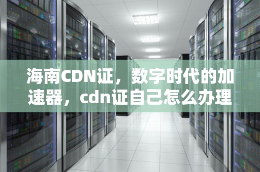 海南CDN证，数字时代的加速器，cdn证自己怎么办理