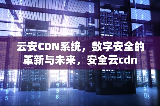 云安CDN系统，数字安全的革新与未来，安全云cdn