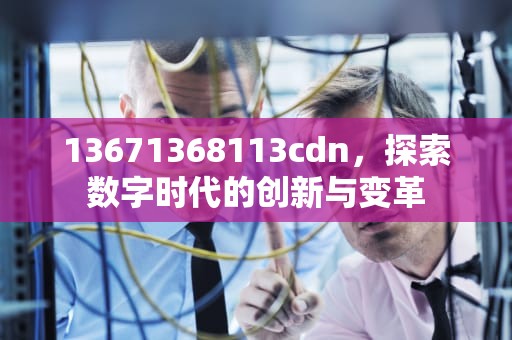 13671368113cdn，探索数字时代的创新与变革