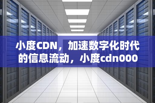 小度CDN，加速数字化时代的信息流动，小度cdn000001是什么意思