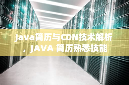 Java简历与CDN技术解析，JAVA 简历熟悉技能