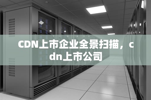 CDN上市企业全景扫描，cdn上市公司