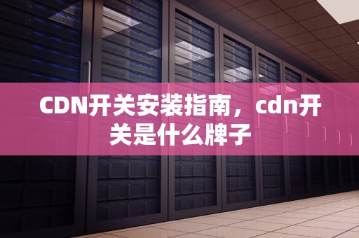 CDN开关安装指南，cdn开关是什么牌子