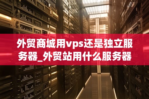 外贸商城用vps还是独立服务器_外贸站用什么服务器_外贸商城用VPS还是独立服务器？