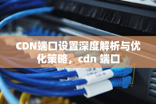 CDN端口设置深度解析与优化策略，cdn 端口