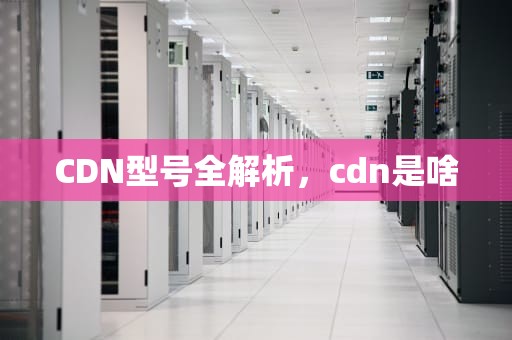CDN型号全解析，cdn是啥