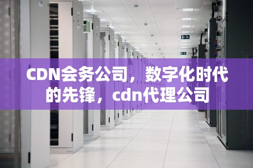 CDN会务公司，数字化时代的先锋，cdn代理公司