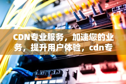 CDN专业服务，加速您的业务，提升用户体验，cdn专业服务厂商