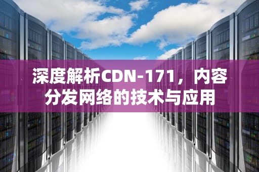 深度解析CDN-171，内容分发网络的技术与应用