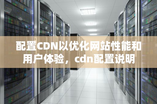 配置CDN以优化网站性能和用户体验，cdn配置说明