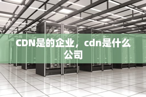 CDN是的企业，cdn是什么公司