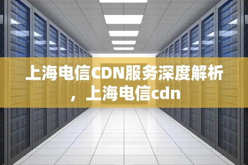上海电信CDN服务深度解析，上海电信cdn