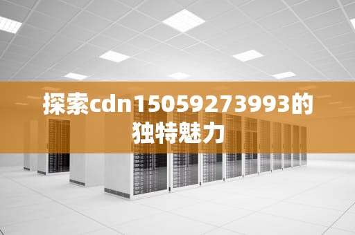 探索cdn15059273993的独特魅力