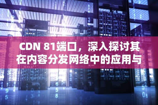 CDN 81端口，深入探讨其在内容分发网络中的应用与优化，cdn支持端口