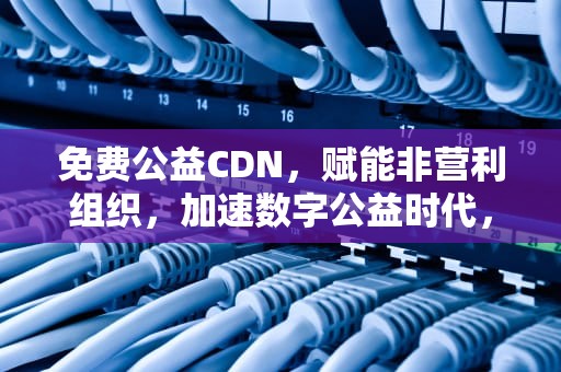 免费公益CDN，赋能非营利组织，加速数字公益时代，免费公益律师咨询电话