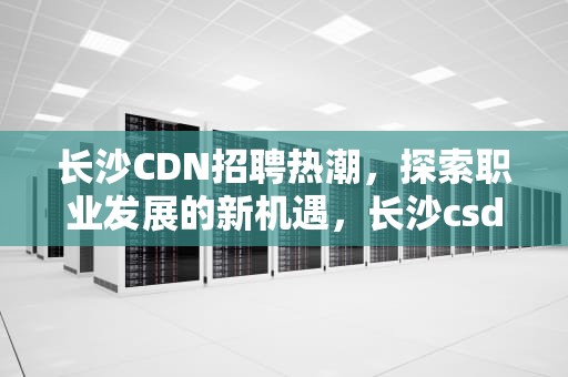 长沙CDN招聘热潮，探索职业发展的新机遇，长沙csdn招聘
