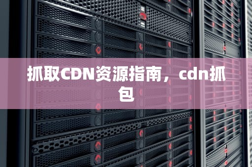 抓取CDN资源指南，cdn抓包