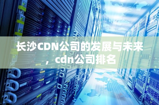 长沙CDN公司的发展与未来，cdn公司排名
