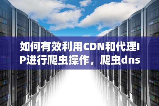 如何有效利用CDN和代理IP进行爬虫操作，爬虫dns