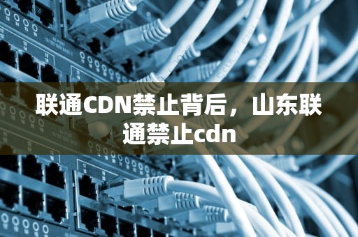 联通CDN禁止背后，山东联通禁止cdn