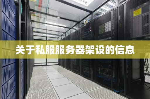 关于私服服务器架设的信息