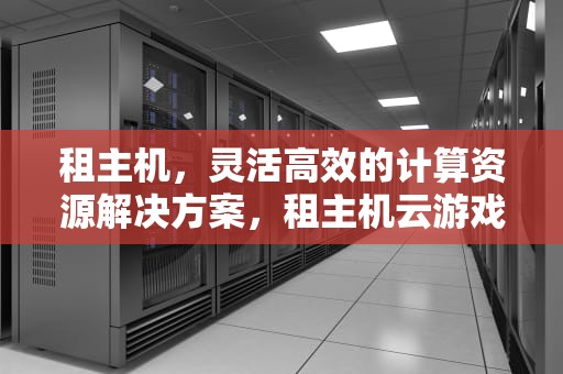 租主机，灵活高效的计算资源解决方案，租主机云游戏