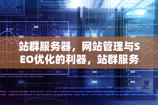 站群服务器，网站管理与SEO优化的利器，站群服务器是什么意思