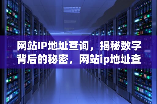 网站IP地址查询，揭秘数字背后的秘密，网站ip地址查询域名