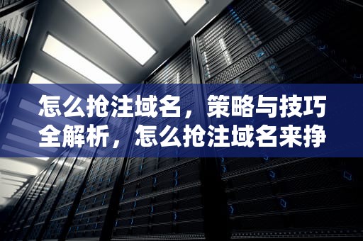 怎么抢注域名，策略与技巧全解析，怎么抢注域名来挣钱?