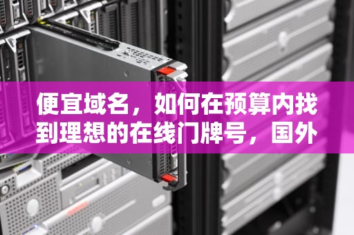 便宜域名，如何在预算内找到理想的在线门牌号，国外便宜域名