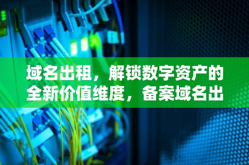 域名出租，解锁数字资产的全新价值维度，备案域名出租
