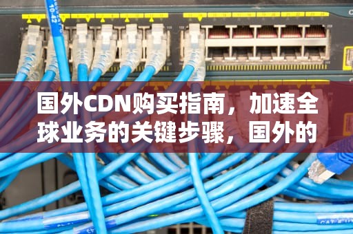 国外CDN购买指南，加速全球业务的关键步骤，国外的cdn