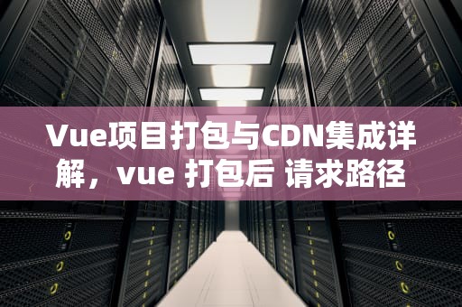 Vue项目打包与CDN集成详解，vue 打包后 请求路径变了