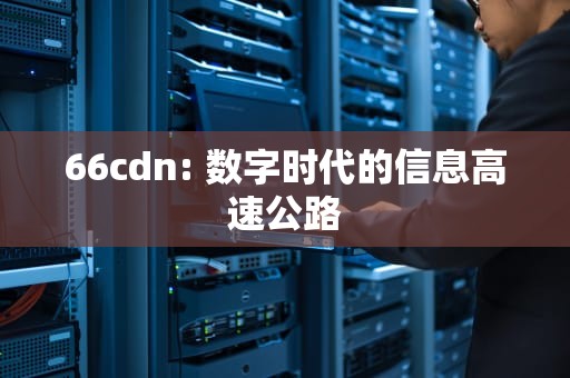 66cdn: 数字时代的信息高速公路