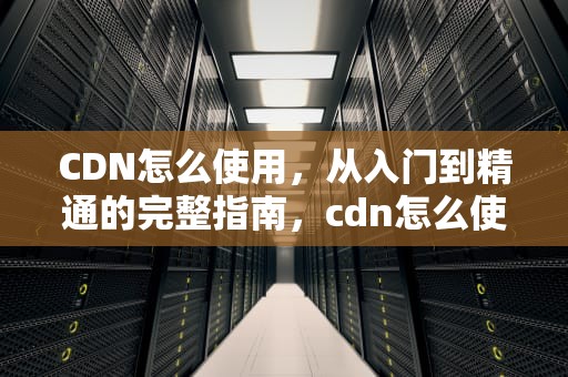 CDN怎么使用，从入门到精通的完整指南，cdn怎么使用的