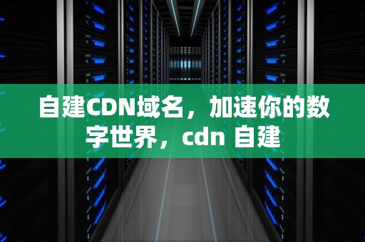 自建CDN域名，加速你的数字世界，cdn 自建