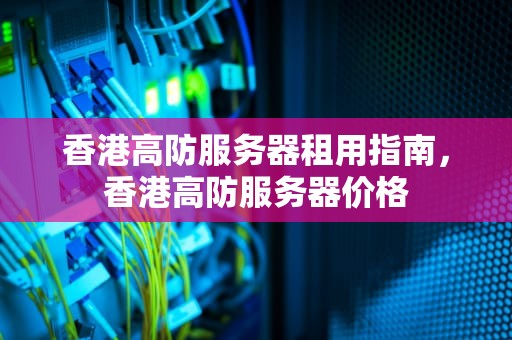 香港高防服务器租用指南，香港高防服务器价格