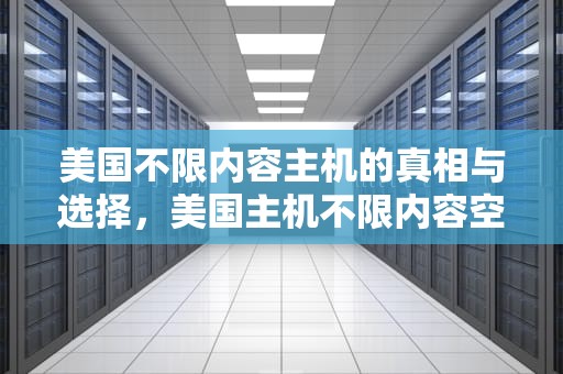 美国不限内容主机的真相与选择，美国主机不限内容空间