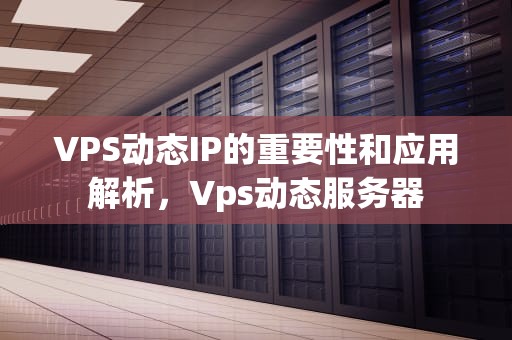 VPS动态IP的重要性和应用解析，Vps动态服务器