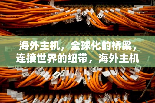 海外主机，全球化的桥梁，连接世界的纽带，海外主机测评