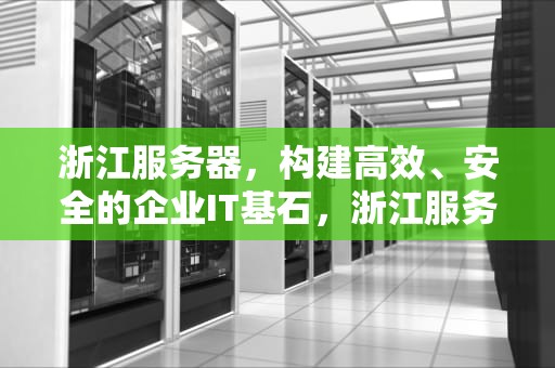 浙江服务器，构建高效、安全的企业IT基石，浙江服务器租用