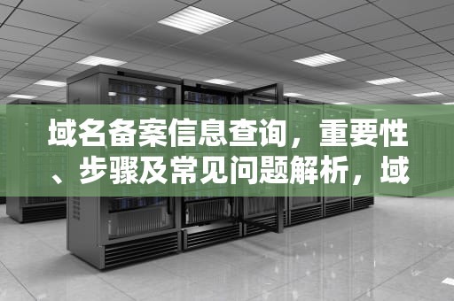 域名备案信息查询，重要性、步骤及常见问题解析，域名备案信息查询官网