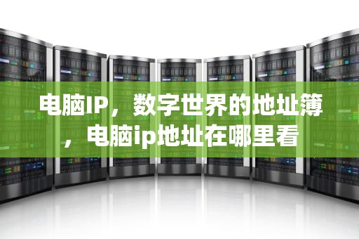 电脑IP，数字世界的地址簿，电脑ip地址在哪里看
