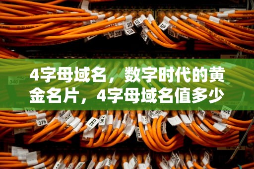 4字母域名，数字时代的黄金名片，4字母域名值多少钱